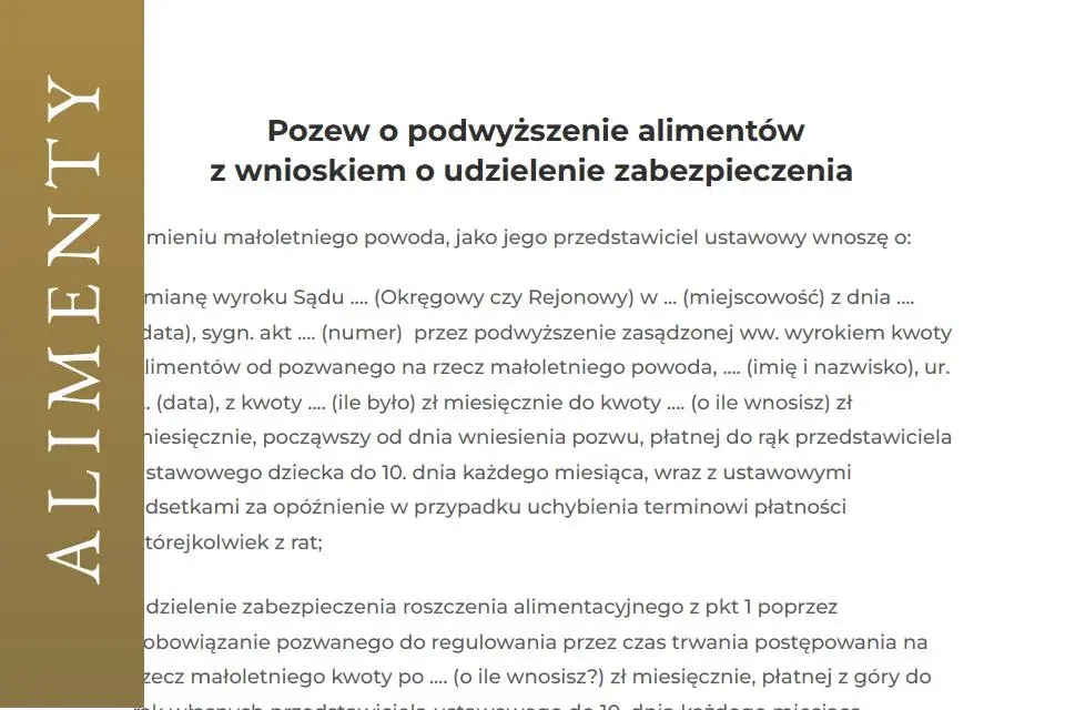 Co ile można wnosić o podwyższenie alimentów? Ważne zasady