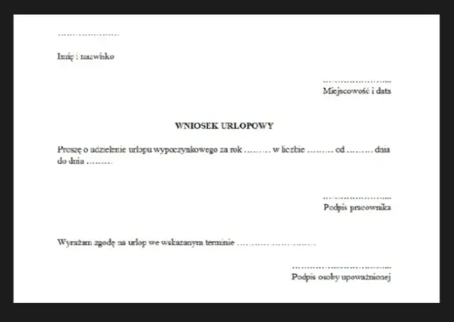 Urlop wypoczynkowy. Znasz zasady? Sprawdź wzór wniosku